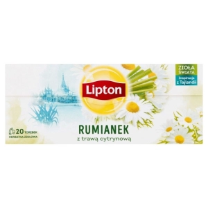 Herbata LIPTON ziołowa rumianek z trawą cytrynową 20 torebek