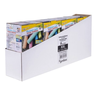 Kreda chodnikowa GIMBOO XXL w kartonowym pudełku 20 szt. mix kolorów-268557