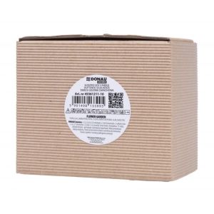Świeca sojowa DONAU HOME w szarym szkle drewniana pokrywa i knot Flower Garden 200g-268712