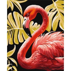 Malowanie po numerach IDEYKA 40x50 cm metallic elegancki flaming 1 szt. w pudełku