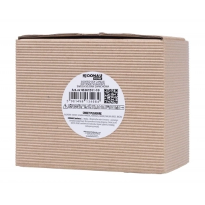 Świeca sojowa DONAU HOME w szarym szkle drewniana pokrywa i knot Sweet Pleasure 200g-269018
