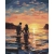 Malowanie po numerach BRUSHME 40x50 cm kochankowie o świcie 1 szt. w pudełku-269345