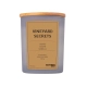 Świeca sojowa DONAU HOME w szarym szkle drewniana pokrywa i knot Vineyard Secrets 200g