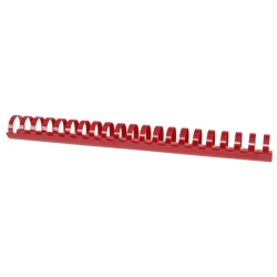 Grzbiety do bindowania OFFICE PRODUCTS A4 28,5mm op.50 - czerwone