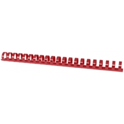 Grzbiety do bindowania OFFICE PRODUCTS A4 22mm op.50 - czerwone