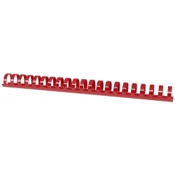 Grzbiety do bindowania OFFICE PRODUCTS A4 25mm op.50 - czerwone