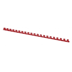 Grzbiety do bindowania OFFICE PRODUCTS A4 8mm op.100 - czerwone
