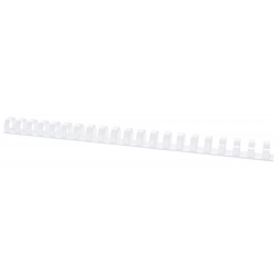 Grzbiety do bindowania OFFICE PRODUCTS A4 16mm (145 kartek) 100 szt. białe-626248
