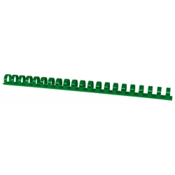 Grzbiety do bindowania OFFICE PRODUCTS A4 16mm (145 kartek) 100 szt. zielone-626251