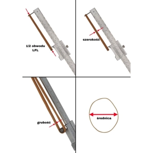 Gumki recepturki 60x1,5x1,5 - żółte-270051