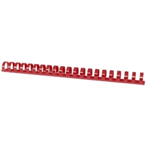Grzbiety do bindowania OFFICE PRODUCTS A4 22mm op.50 - czerwone