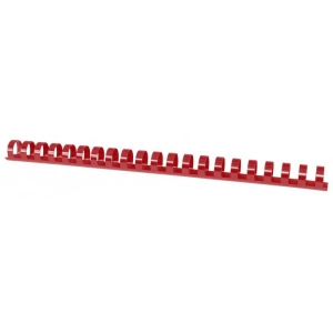 Grzbiety do bindowania OFFICE PRODUCTS A4 16mm op.100 - czerwone