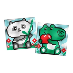 Diamentowa mozaika na magnesie IDEYKA 9x9 cm, kids, dziwne rozkosze, 2 szt.-271058