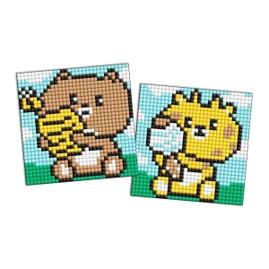Diamentowa mozaika na naklejce IDEYKA 9x9 cm, kids, gadżety, 2 szt.-271097