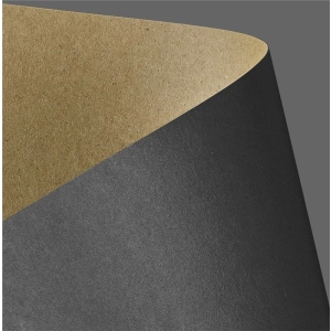Papier ozdobny karton GALERIA PAPIERU A4 275g. op.20 - kraft czarny