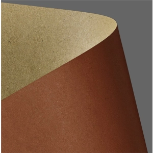 Papier ozdobny karton GALERIA PAPIERU A4 270g. op.20 - kraft czerwony