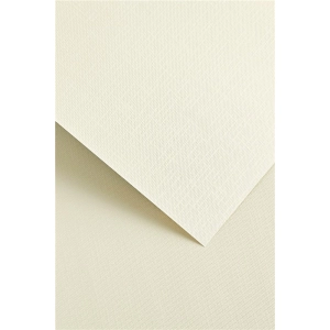 Papier ozdobny karton GALERIA PAPIERU A4 180g. op.20 - ryps kremowy