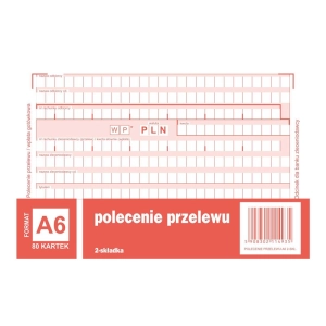 Druk MiP 449-5M Polecenie przelewu (1+1) A6 80kartek-689654