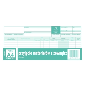 Druk MiP 352-8 PZ przyjęcie materiałów z zewnątrz 13 A4 80 kartek-689556