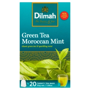 Herbata DILMAH Green TEA Moroccan Mint zielona & mięta op.20