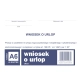 Druk MiP 515-5 Wniosek o urlop A6 40 kartek-689696