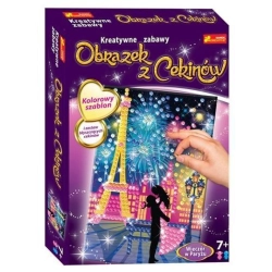 Zestaw kreatywny cekinowy obrazek Ranok-Creative - wieczór w Paryżu