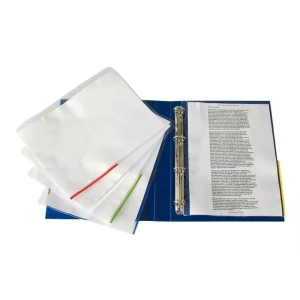 Koszulka A4 krystaliczna SZTUKA ESSELTE kolorowy bok 55365/55363