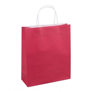 Torebka na prezenty DONAU HOME papierowa 25x30x10cm całoroczna jednolita - mix kolorów-275052
