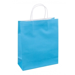 Torebka na prezenty DONAU HOME papierowa 25x30x10cm całoroczna jednolita - mix kolorów-275053