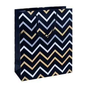 Torebka na prezenty DONAU HOME laminowana 25x30x10cm całoroczna sznurek - mix wzorów-275066