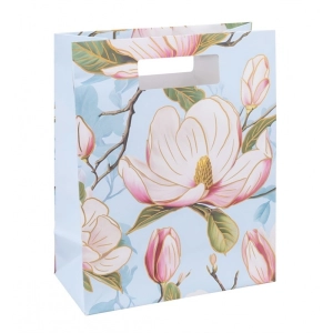 Torebka na prezenty DONAU HOME laminowana 26x32,5x10cm całoroczna z rączką - mix wzorów-275076