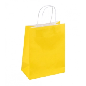 Torebka na prezenty DONAU HOME papierowa 18x23x10cm całoroczna jednolita - mix kolorów-275080