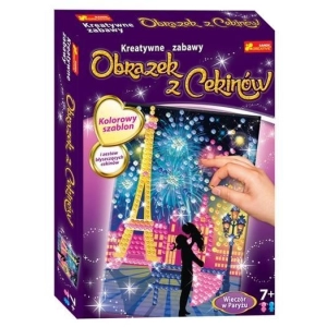 Zestaw kreatywny cekinowy obrazek Ranok-Creative - wieczór w Paryżu