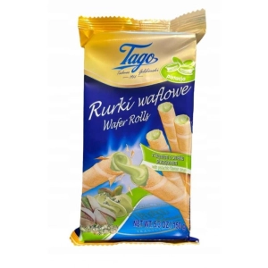 Ciastka TAGO rurka 150g. - pistacjowa