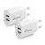 Ładowarka MEDIARANGE 12W, szybkie ładowanie, 2xUSB-A, biały-275891