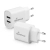 Ładowarka MEDIARANGE 12W, szybkie ładowanie, 2xUSB-A, biały-275893