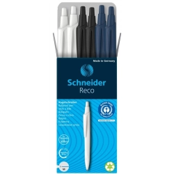 Długopis SCHNEIDER Reco, M, box, 6 szt., mix kolorów