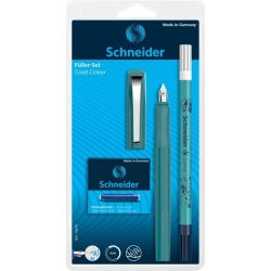 Zestaw pióro wieczne SCHNEIDER Ceod Colour, wymazywacz, naboje 6 szt., mix kolorów, blister