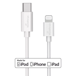 Kabel MEDIARANGE USB-C Apple Lightning, 1m, biały-276155