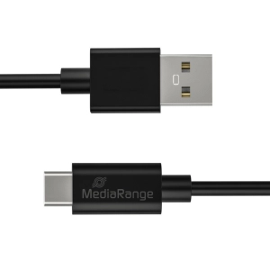 Kabel MEDIARANGE USB-C, USB 3.0, 1,8m, czarny-276198