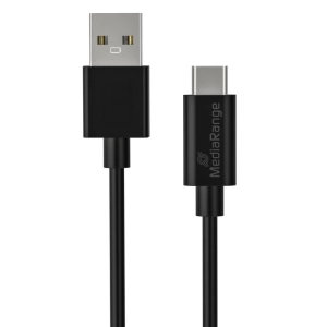 Kabel MEDIARANGE USB-C, USB 3.0, 1,8m, czarny-276200