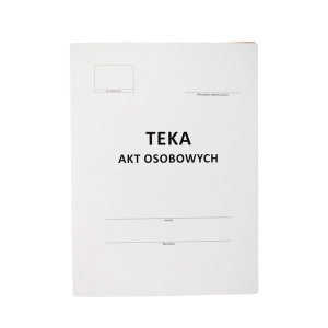 Akta osobowe KIEL-TECH A4 ABCDE kartonowe 350g OPAK.50-276296