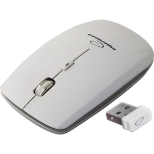 Mysz ESPERANZA bezprzewodowa 2.4GHZ optyczna USB SATURN biała EM120W -581068
