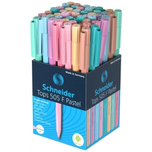 Długopis SCHNEIDER Tops 505, F, 1 szt., mix kolorów pastelowych-276566