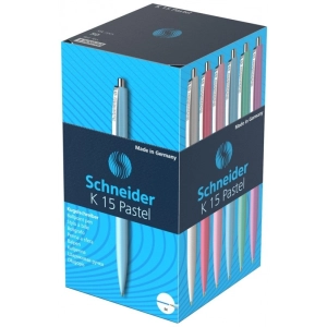 Długopis SCHNEIDER K15, M, 1 szt., mix kolorów pastelowych-276684