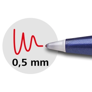 Długopis żelowy SCHNEIDER Topball 847, 0,5 mm, czerwone-276689