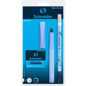 Długopis żelowy SCHNEIDER Easy Set, wymazywacz, 6 nabojów, blister, mix kolorów-276952