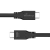 Kabel MEDIARANGE USB-C, 100W max, USB 3.2, 3m, czarny