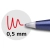 Długopis żelowy SCHNEIDER Topball 847, 0,5 mm, czerwone-276689