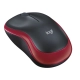 Mysz LOGITECH bezprzewodowa optyczna M185 czarno-czerwona 910-002240